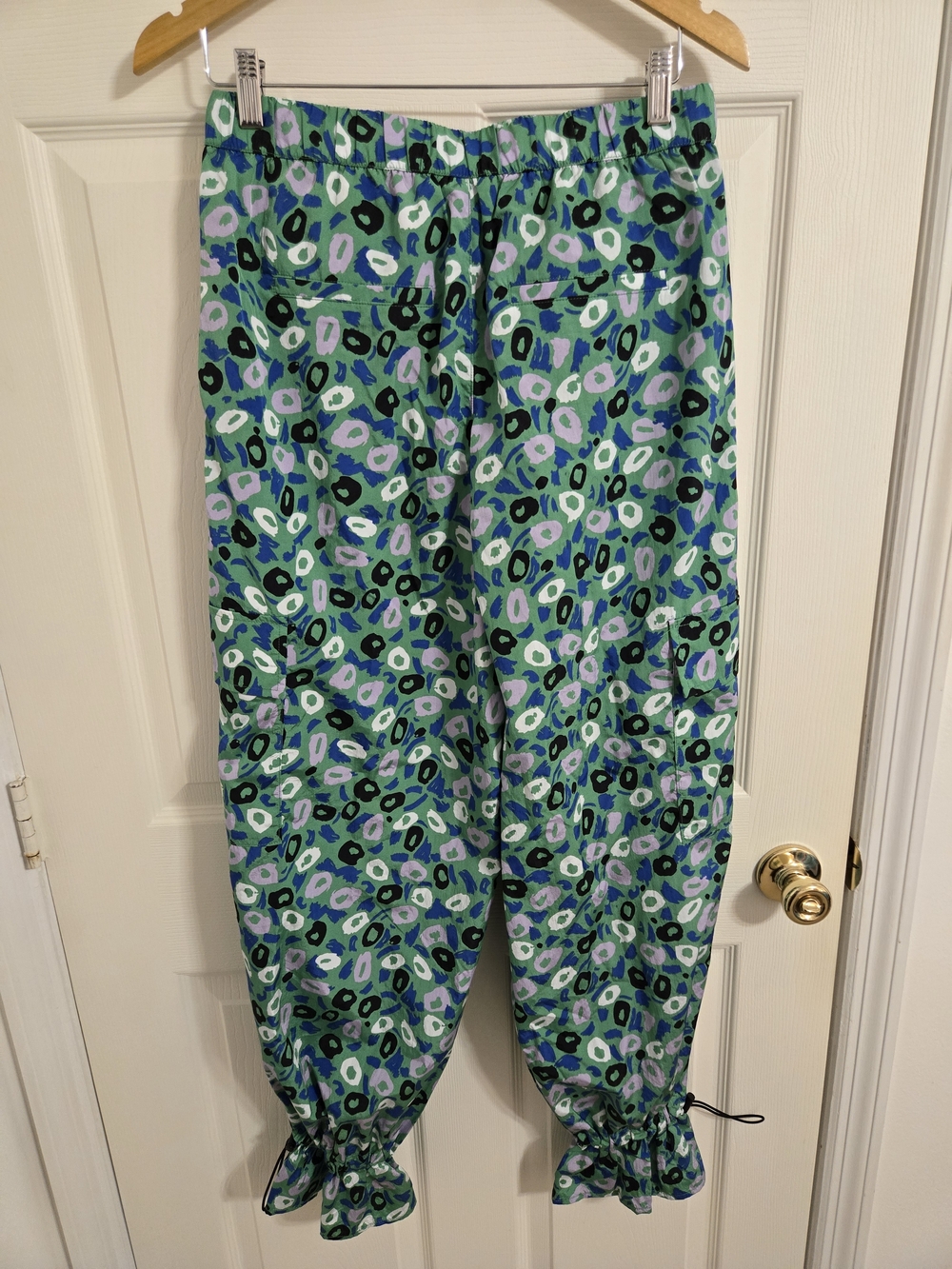 Diane von Furstenberg New Utility Jazz Dot Green And Blue Size Medium - Picture 4 of 6